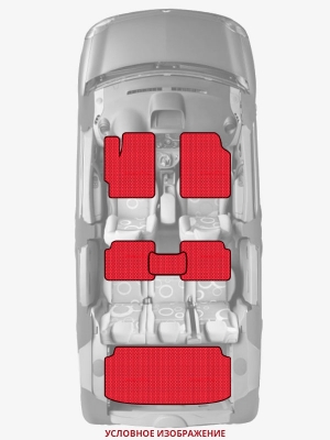 ЭВА коврики «Queen Lux» комплект для Chevrolet Suburban (9G)